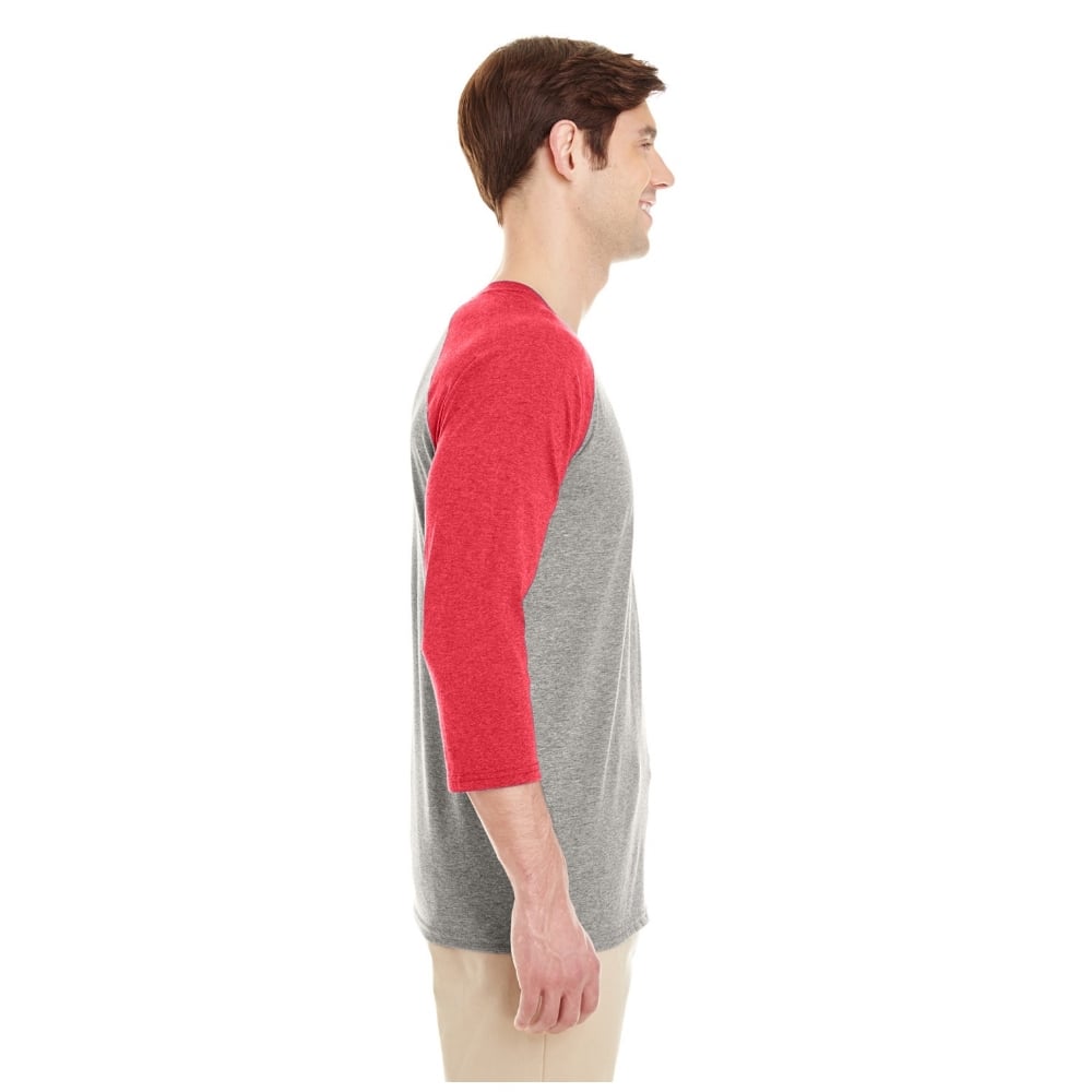 Jerzees 601RR 50/37/13 Triblend Three - Quarter Raglan Baseball T-Shirt - Gorvex.com