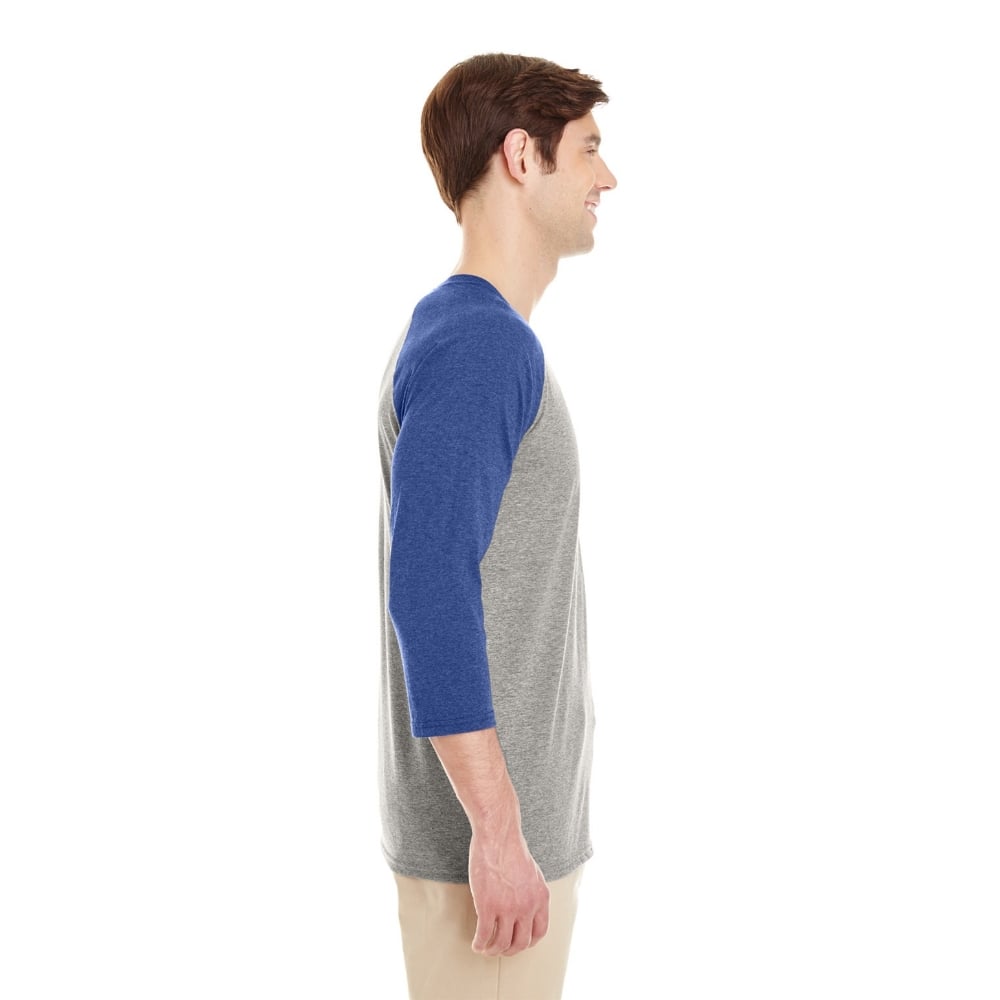 Jerzees 601RR 50/37/13 Triblend Three - Quarter Raglan Baseball T-Shirt - Gorvex.com