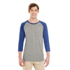 Jerzees 601RR 50/37/13 Triblend Three - Quarter Raglan Baseball T-Shirt - Gorvex.com