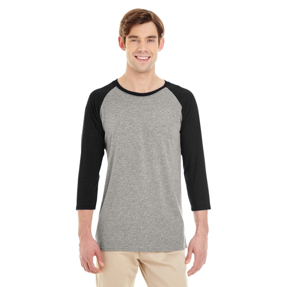 Jerzees 601RR 50/37/13 Triblend Three - Quarter Raglan Baseball T-Shirt - Gorvex.com