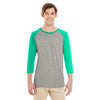 Jerzees 601RR 50/37/13 Triblend Three - Quarter Raglan Baseball T-Shirt - Gorvex.com