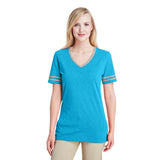 Jerzees 602 WVR Ladies' Triblend Varsity 50/37/13 V - Neck T-Shirt - Gorvex.com