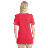 Jerzees 602 WVR Ladies' Triblend Varsity 50/37/13 V - Neck T-Shirt - Gorvex.com