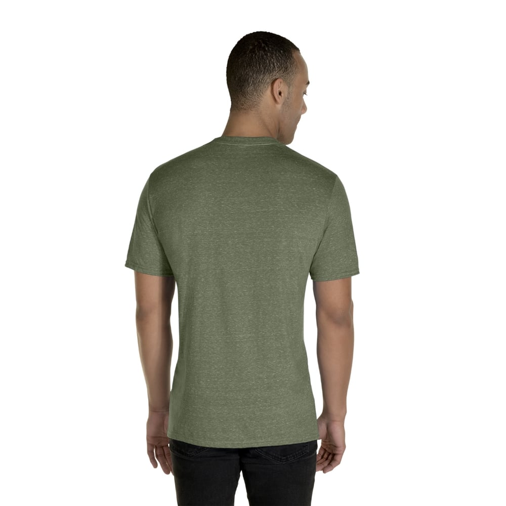 Jerzees 88MR Short Sleeve 88/12 Snow Heather T-Shirt - Gorvex.com