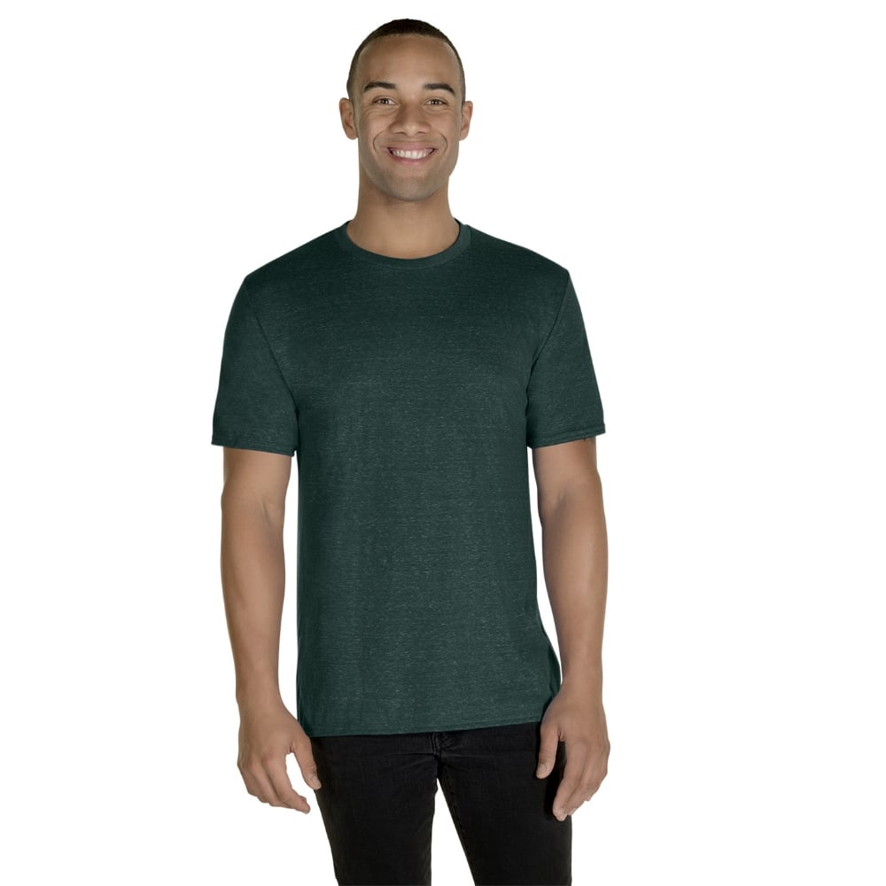 Jerzees 88MR Short Sleeve 88/12 Snow Heather T-Shirt - Gorvex.com