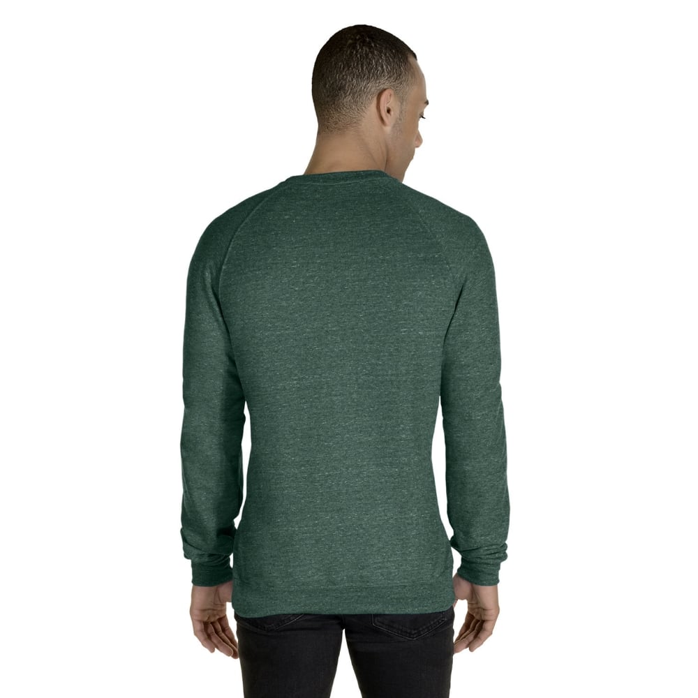 Jerzees 91MR Snow Heather French Terry Crewneck Sweatshirt - Gorvex.com