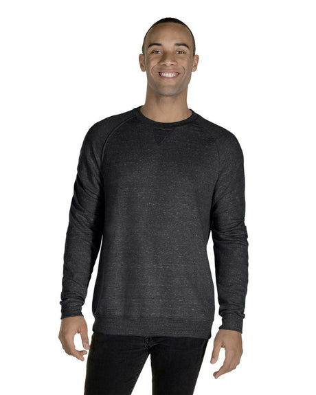 Jerzees 91MR Snow Heather French Terry Crewneck Sweatshirt - Gorvex.com