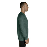 Jerzees 91MR Snow Heather French Terry Crewneck Sweatshirt - Gorvex.com