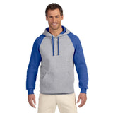 Jerzees NuBlend® 96CR Colorblock Raglan Pullover Hooded Sweatshirt - Gorvex.com