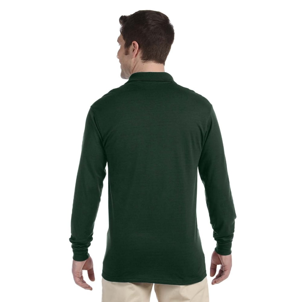 Jerzees SpotShield™ 437ML Long - Sleeve Jersey Polo Shirt - Gorvex.com