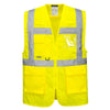 Portwest L476 Orion Hi Vis LED Executive Vest with Zipper Closure