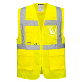 Portwest L476 Orion Hi Vis LED Executive Vest with Zipper Closure