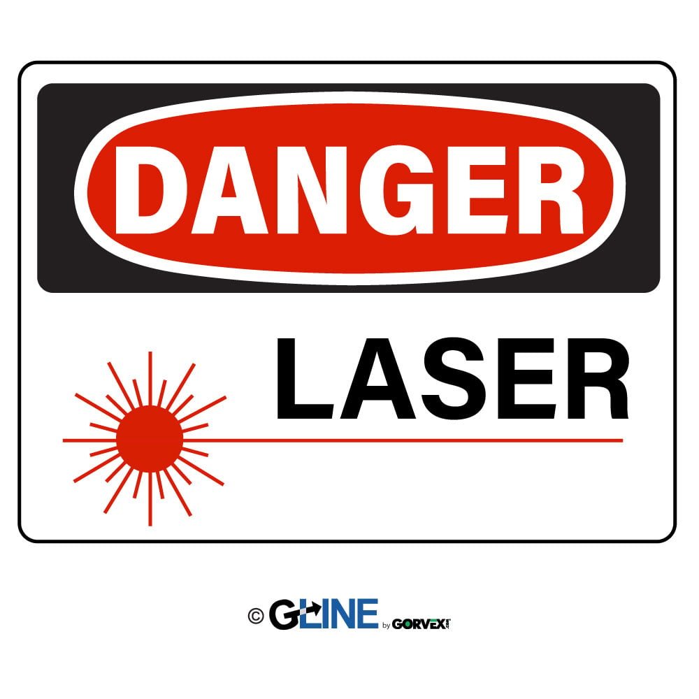 Laser With Laser Picto - Danger Sign - Gorvex.com