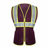 Two-Tone Mesh Ladies' Safety Vest with Adjustable Waist