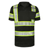 Class 3 Hi Vis Birdseye Short Sleeve Polo Shirt with Chest Pocket