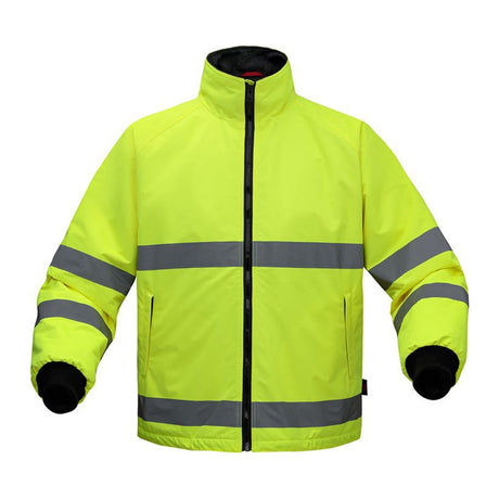 Nylon Waterproof Fleece Parka with Reflective Tape