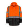 Hi-Vis Safety Rain Jacket, Hooded, Class 3 Premium