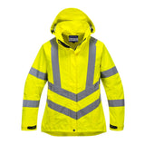 Portwest LW70 Ladies Hi Vis Breathable Jacket with Side Draw Cord