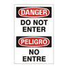 Do Not Enter Peligro No Entre Sign
