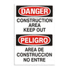 Construction Area Keep Out Peligro Área De Construcción No Entre