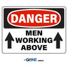 Men Working Above Arrows Up - Danger Sign - Gorvex.com