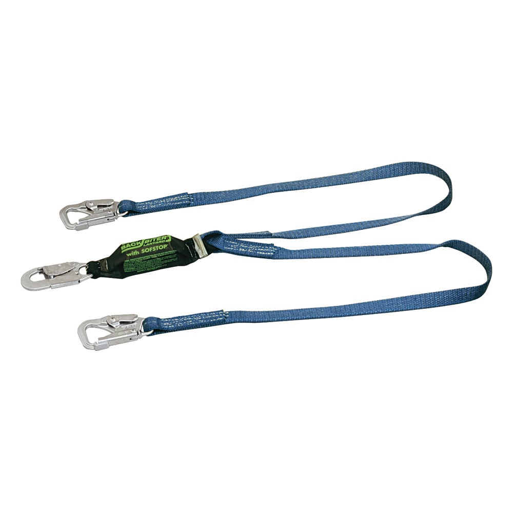 Miller BackBiter™ Tie - Back Lanyard, 6' with SofStop Shock Absorber - Gorvex.com