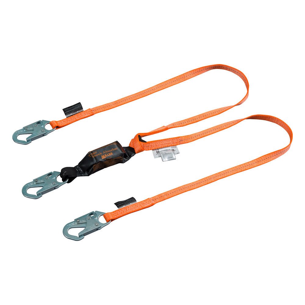 Miller Titan™ Lanyard with Shock Absorber Pack with Tie Off - Gorvex.com