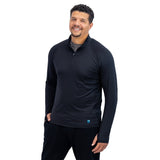 Mobile Cooling MCMT07 Men's Odor Control 1/4 Zip Long Sleeve T-Shirt - Gorvex.com