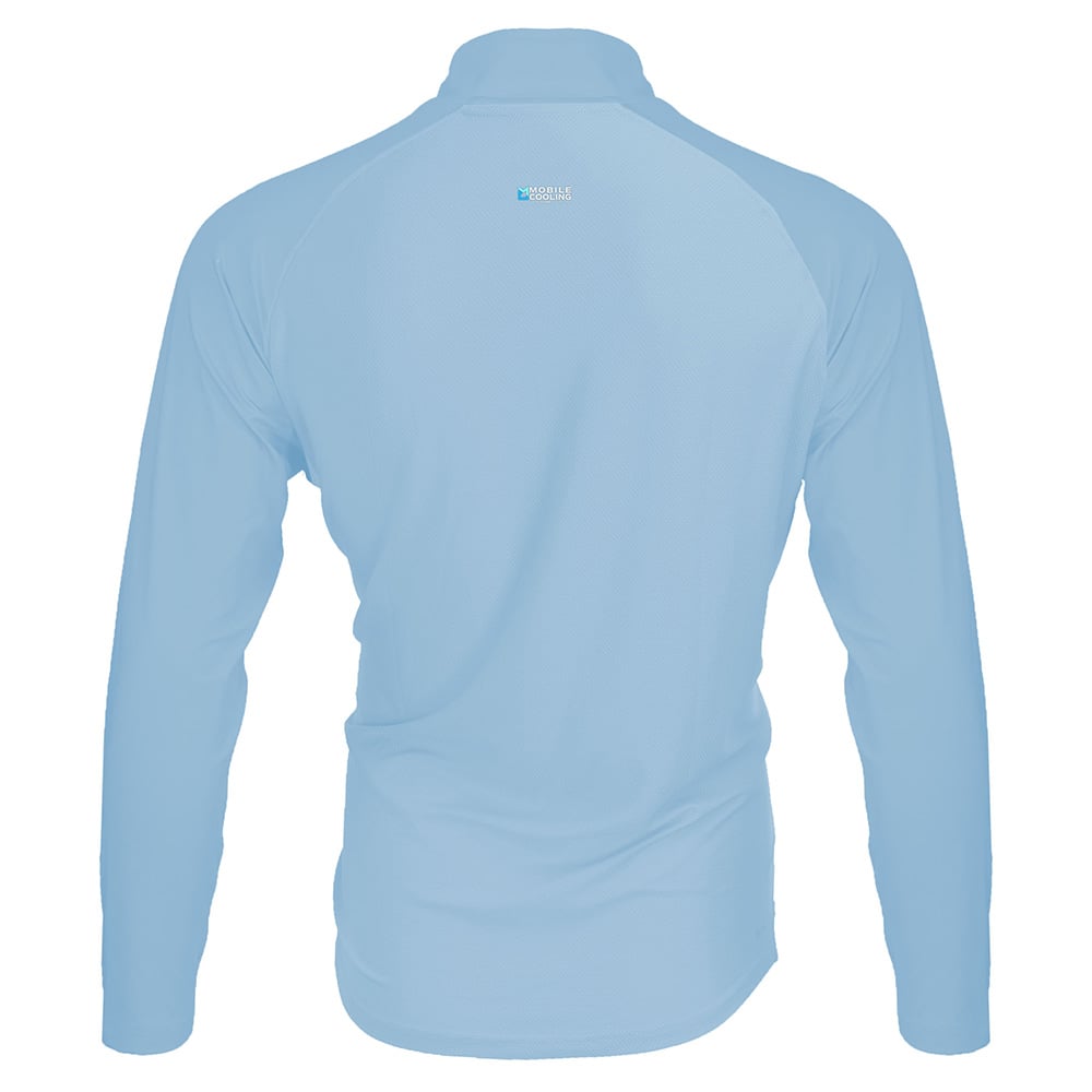 Mobile Cooling MCMT07 Men's Odor Control 1/4 Zip Long Sleeve T-Shirt - Gorvex.com