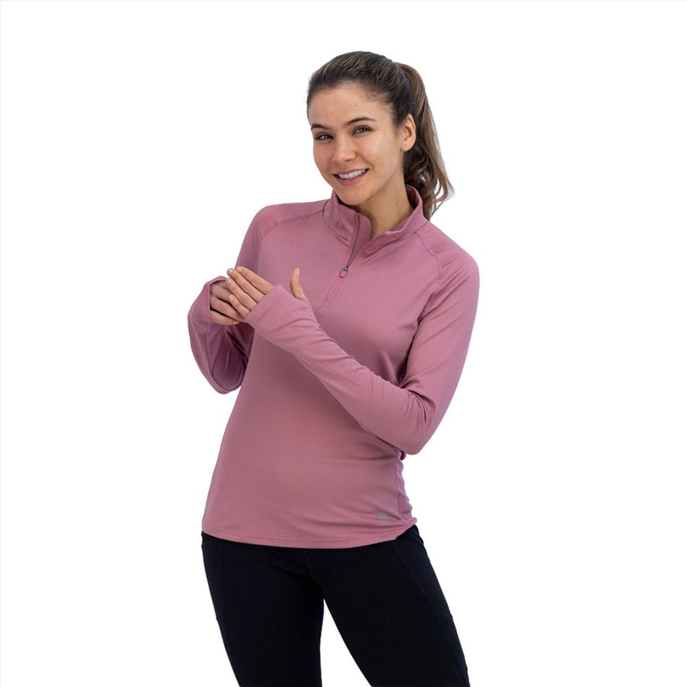 Mobile Cooling MCWT07 Women's Odor Control Long Sleeve with 1/4 Zip - Gorvex.com