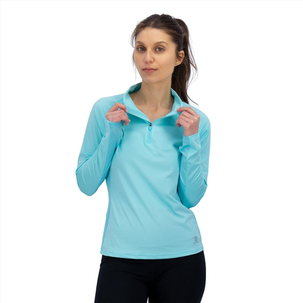 Mobile Cooling MCWT07 Women's Odor Control Long Sleeve with 1/4 Zip - Gorvex.com