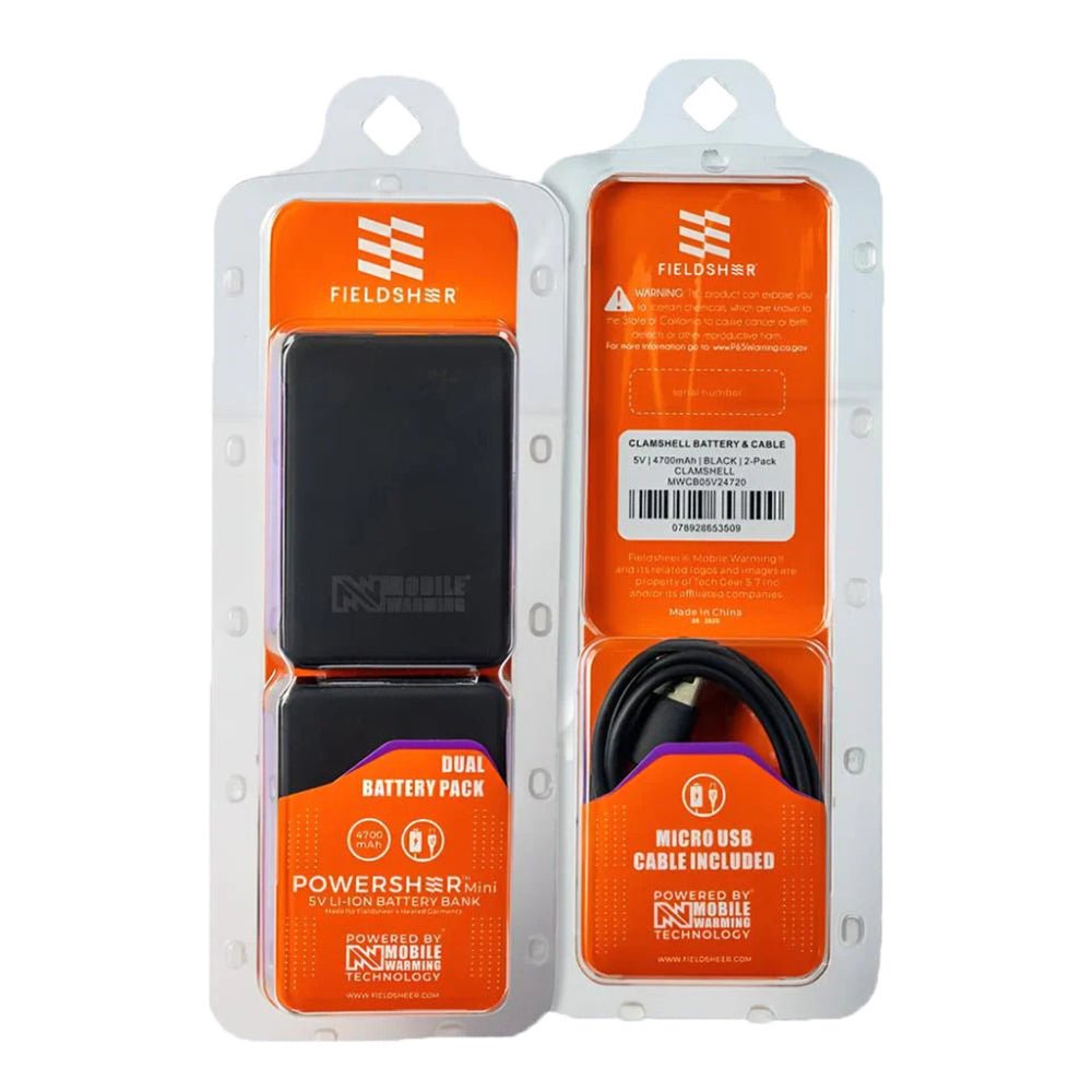 Mobile Warming MWCB05V21 2 - pack 5 - volt Battery and Cable Set - Gorvex.com