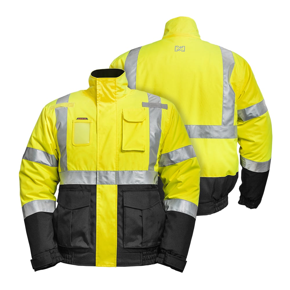 Mobile Warming MWJ19M04 Men's Hi - Vis Heated Windproof Jacket - Gorvex.com