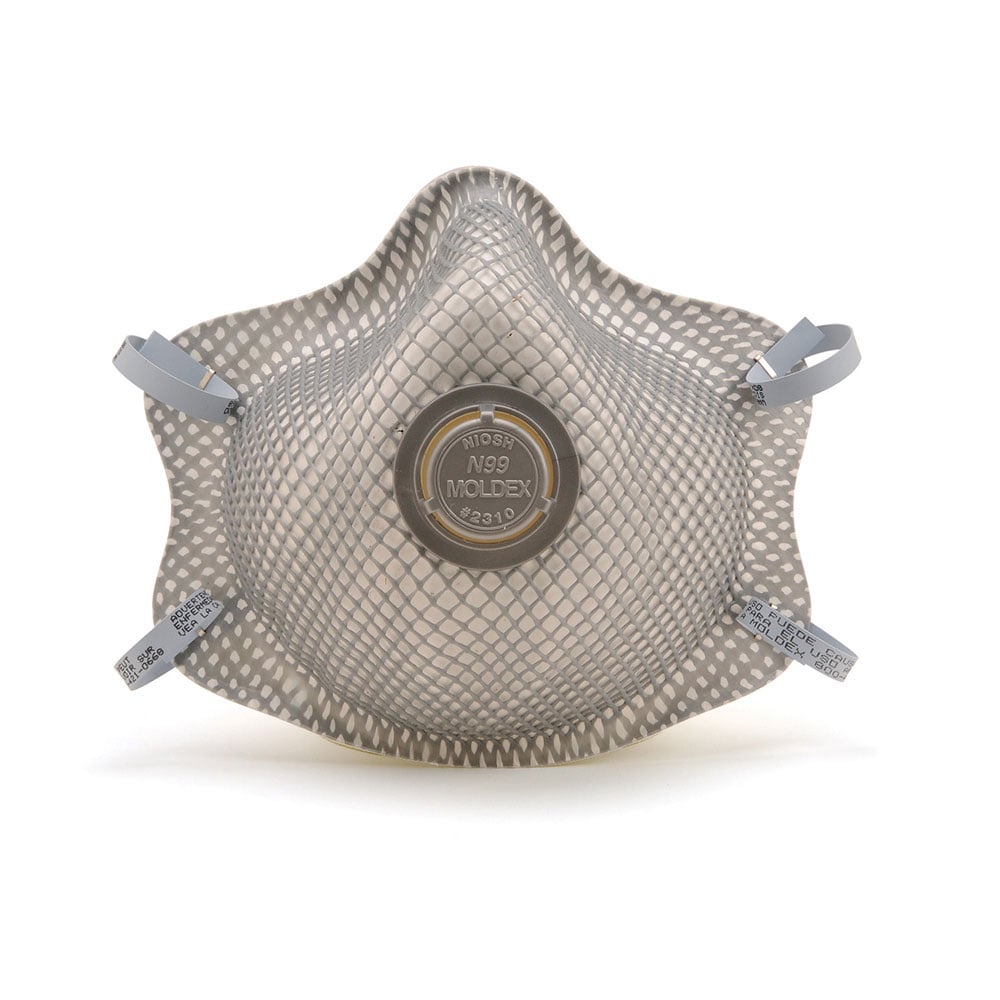 Moldex 2310 N99 Premium Particulate Disposable Respirator with Valve, M/L, 1 bag (10 pieces) - Gorvex.com