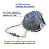 Moldex 2740R R95 Series HandyStrap Particulate Disposable Respirator, 1 box (10 pieces) - Gorvex.com