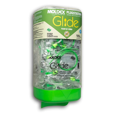 Moldex 6883 Plugstation - 150 Pair 6940 Glide Foam Twist - In Earplugs, 1 dispenser - Gorvex.com