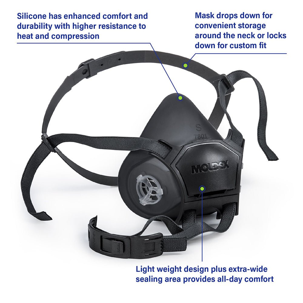 Moldex 7800 Series Premium Silicone Half Mask Respirator - Gorvex.com
