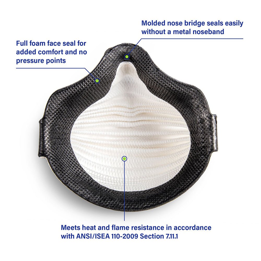 Moldex AirWave 4300 P95 Disposable Respirator with SmartStrap, M/L, 1 box (8 pieces) - Gorvex.com