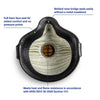 Moldex AirWave 4700 N100 Disposable Respirator with SmartStrap, M/L, 1 box (5 pieces) - Gorvex.com