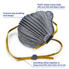 Moldex AirWave 4800 N95 Particulate Disposable Respirator Nuisance O/V, M/L, 1 box (10 pieces) - Gorvex.com