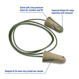 Moldex Camo Plugs Corded Disposable Earplugs 6609, NRR 33, 1 box (100 pairs) - Gorvex.com
