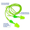 Moldex Glide - Trio Triple Flange Corded Reusable Earplug 6445, NRR 27, 1 box (50 pairs) - Gorvex.com