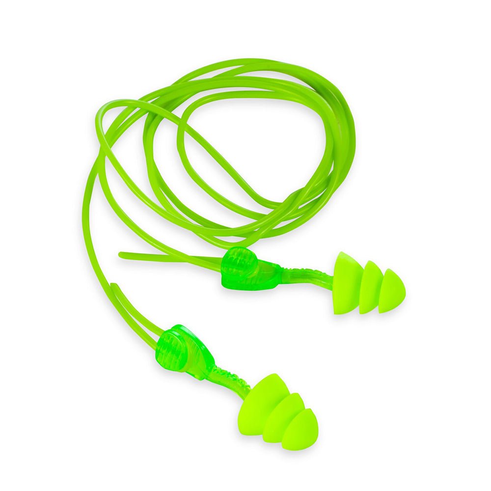 Moldex Glide - Trio Triple Flange Corded Reusable Earplug 6445, NRR 27, 1 box (50 pairs) - Gorvex.com