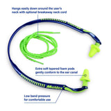 Moldex Jazz Band Hearing Protector 6506 With Spare Pods, NRR 25, 1 box (10 pieces) - Gorvex.com