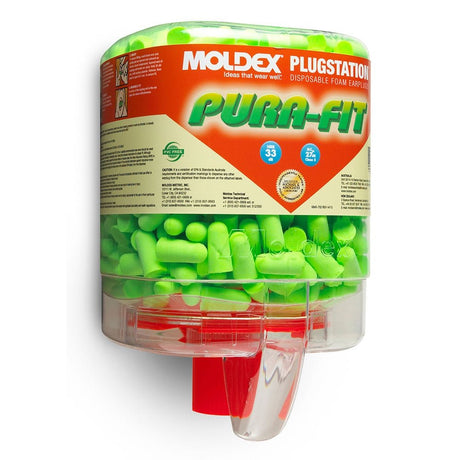 Moldex Plugstation 250 Pairs Pura - Fit 6844, NRR 33, 1 dispenser - Gorvex.com