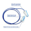 Moldex Sparkplugs Corded Disposable Earplugs Metal Detectable 6615, 1 box (100 pairs) - Gorvex.com