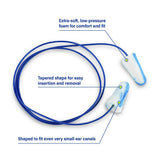 Moldex Sparkplugs Corded Disposable Earplugs Metal Detectable 6615, 1 box (100 pairs) - Gorvex.com