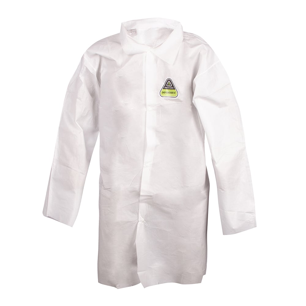 Cordova DEFENDER II™ Microporous Lab Coat with 4-Snap Front & Collar, 1 case (30 pieces)