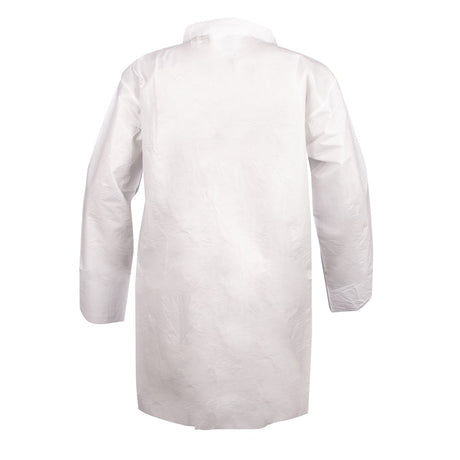 DEFENDER II™ Microporous Lab Coat with 4-Snap Front, Collar + Pockets, 1 case (30 pieces)