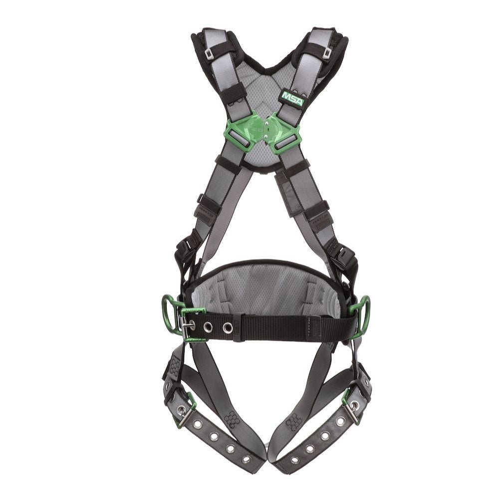 MSA V - FIT™ Construction Harness + TBLS Back/Hip D - Ring + Shoulder Pad - Gorvex.com